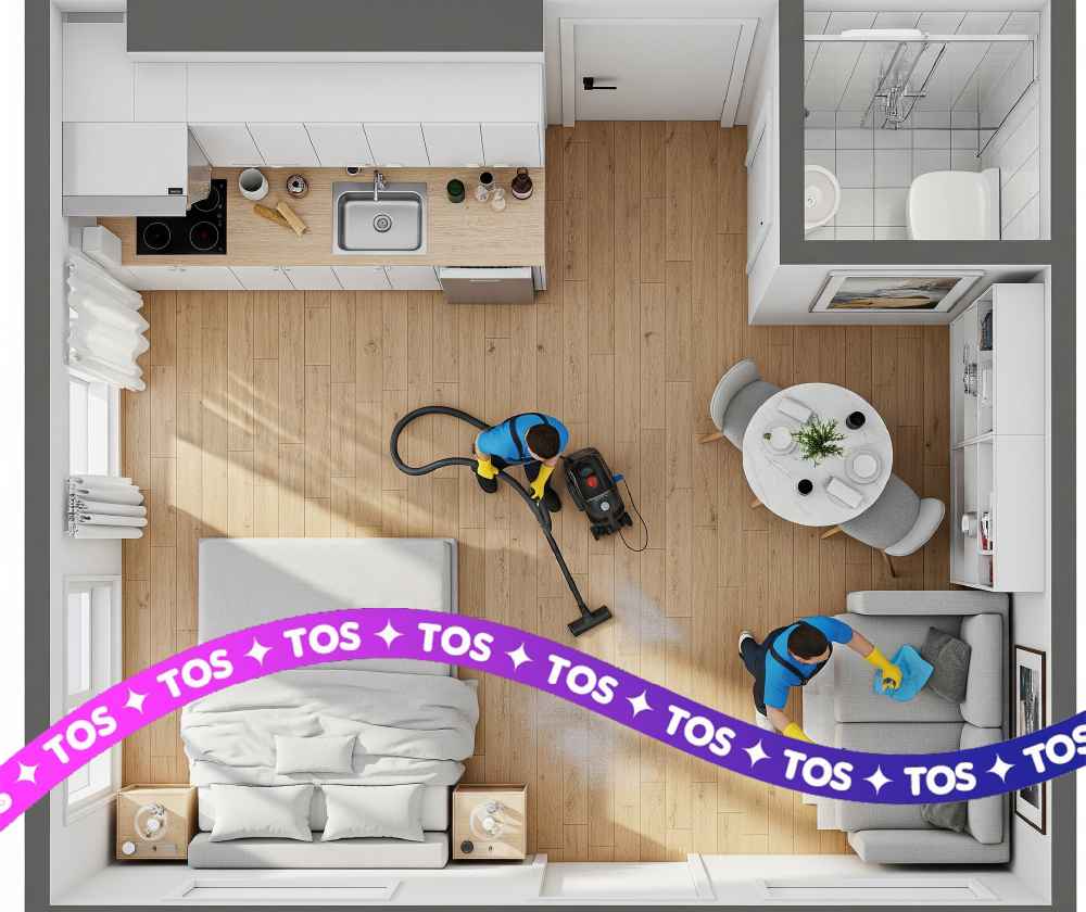 Studio Apartment Deep Cleaning Service